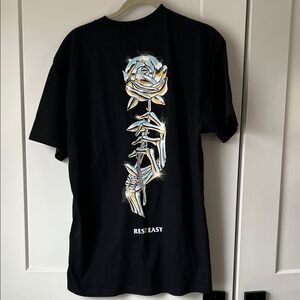 Pacsun Rest Easy Black Graphic T-Shirt 🆕